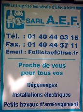 artisan électricien folliot (A.E.F) Paris